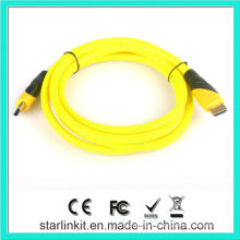 Câble HDMI haute vitesse 1.4V 3D 4k plaqué or jaune